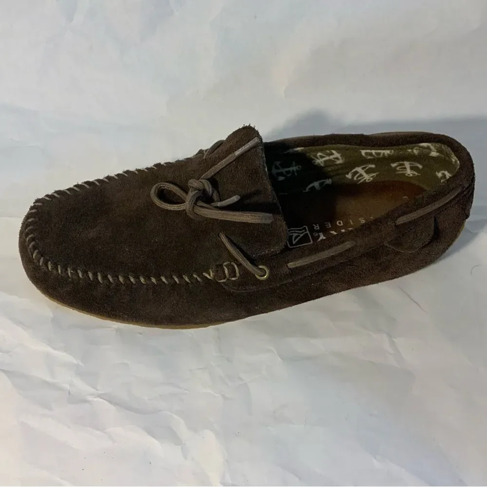 Sperry Top-Sider STS 10327 Men's R and R Moc Suede Boat Shoe brown size 9